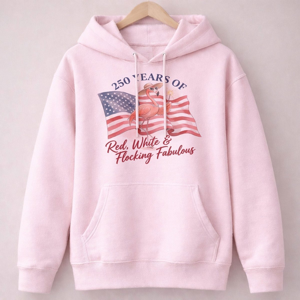 America 250 Fireworks Floral Flamingo - Patriotic Summer Shirt - FlamingoAholic