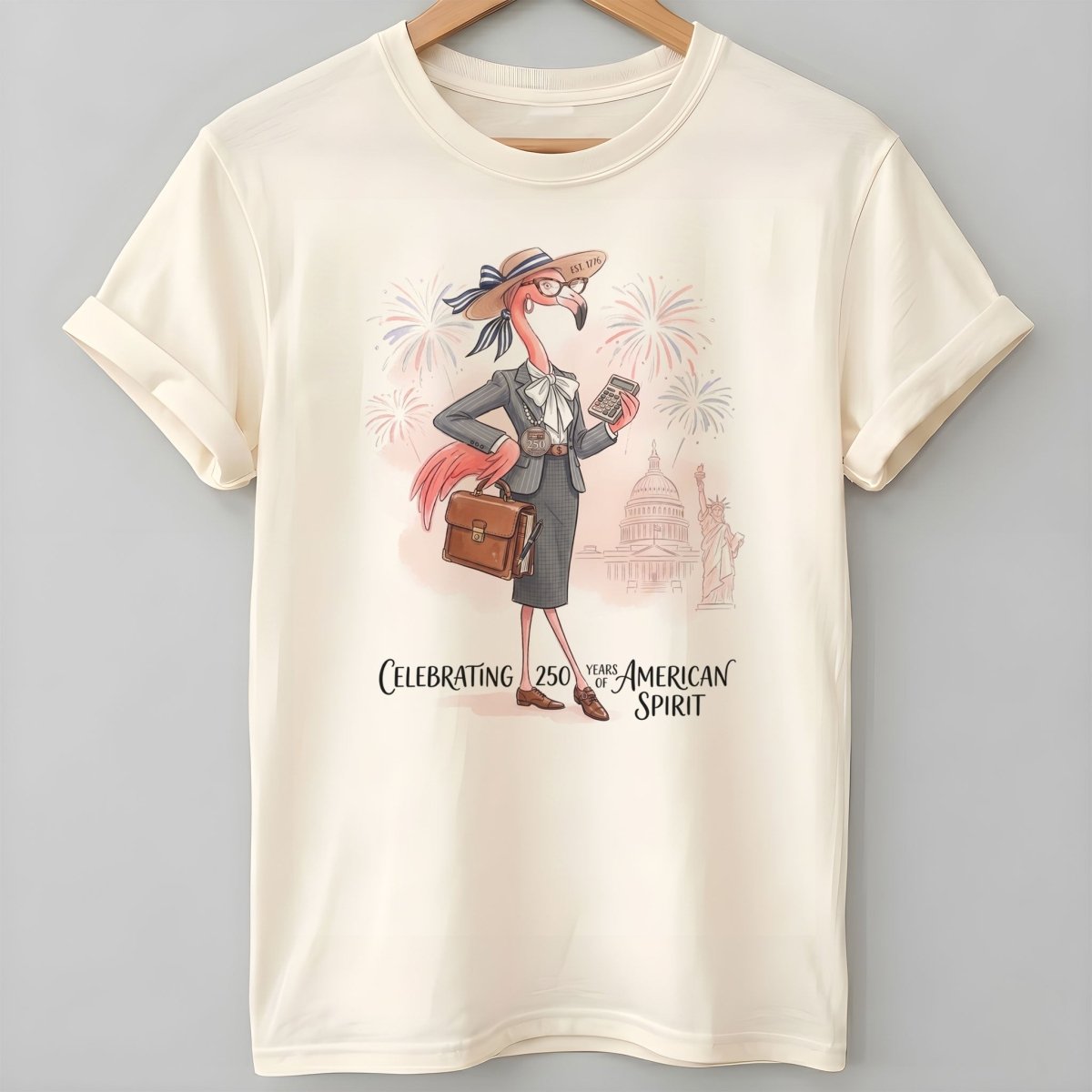 America 250 Years of American Spirit Accountant Flamingo Shirt - FlamingoAholic
