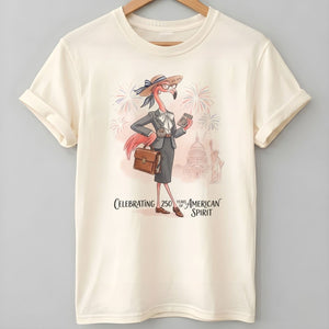 America 250 Years of American Spirit Accountant Flamingo Shirt - FlamingoAholic
