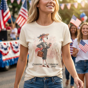 America 250 Years of American Spirit Accountant Flamingo Shirt - FlamingoAholic