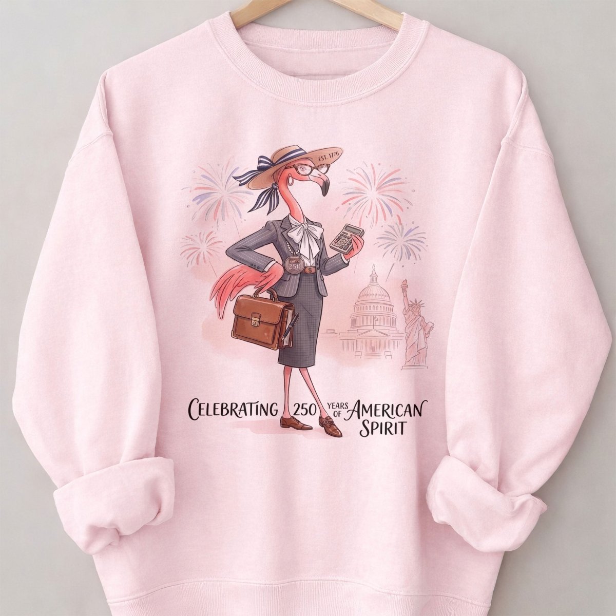 America 250 Years of American Spirit Accountant Flamingo Shirt - FlamingoAholic