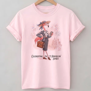 America 250 Years of American Spirit Accountant Flamingo Shirt - FlamingoAholic