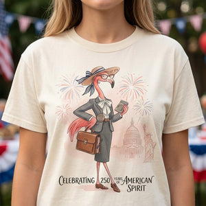 America 250 Years of American Spirit Accountant Flamingo Shirt - FlamingoAholic