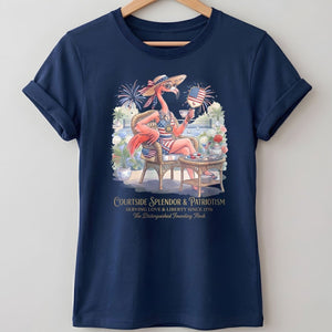 America 250 Years of American Spirit Courtside Flamingo Shirt - FlamingoAholic