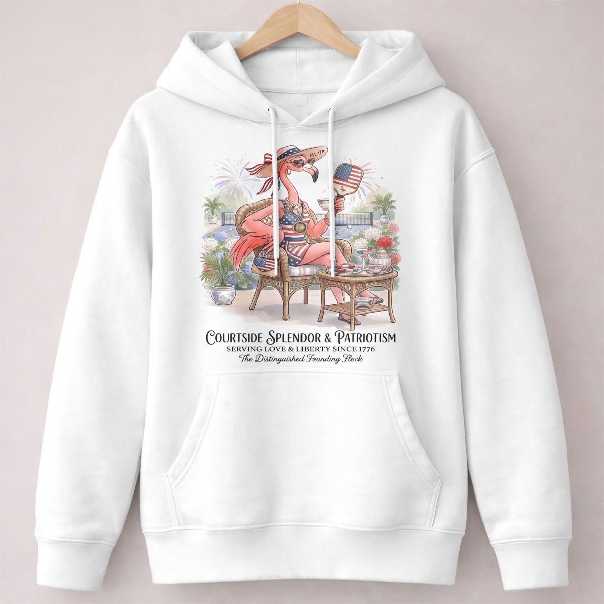 America 250 Years of American Spirit Courtside Flamingo Shirt - FlamingoAholic