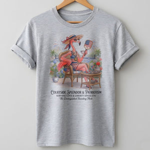 America 250 Years of American Spirit Courtside Flamingo Shirt - FlamingoAholic