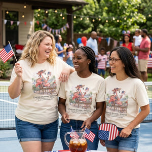 America 250 Years of American Spirit Courtside Flamingo Shirt - FlamingoAholic