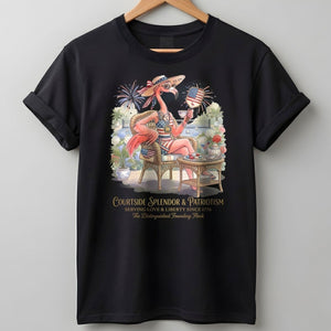 America 250 Years of American Spirit Courtside Flamingo Shirt - FlamingoAholic