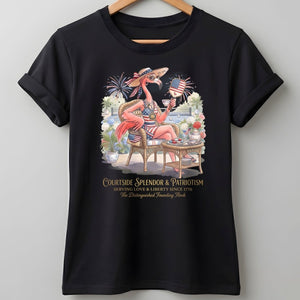 America 250 Years of American Spirit Courtside Flamingo Shirt - FlamingoAholic