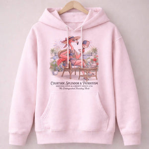 America 250 Years of American Spirit Courtside Flamingo Shirt - FlamingoAholic