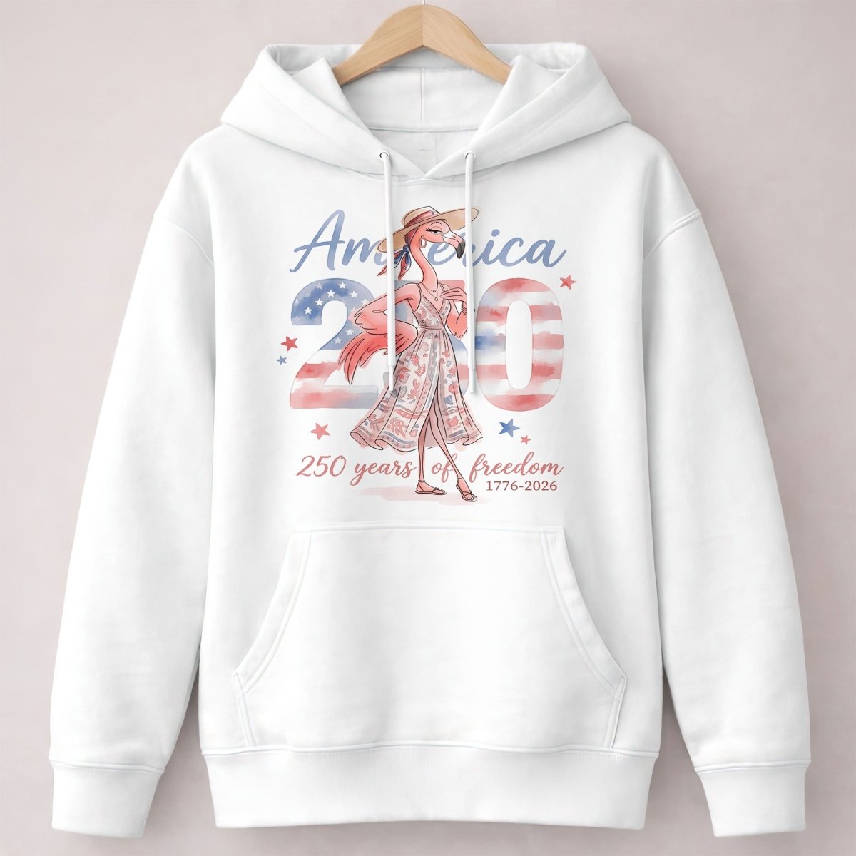 America 250 Years of American Spirit Flamingo July 4th Shirt - FlamingoAholic