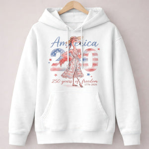 America 250 Years of American Spirit Flamingo July 4th Shirt - FlamingoAholic