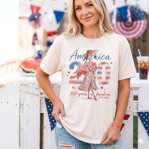 America 250 Years of American Spirit Flamingo July 4th Shirt - FlamingoAholic