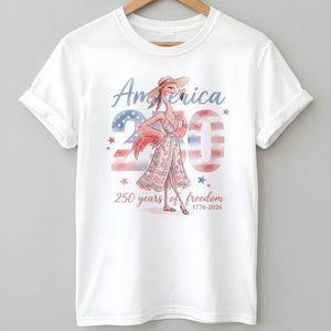 America 250 Years of American Spirit Flamingo July 4th Shirt - FlamingoAholic