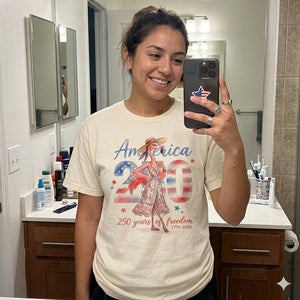 America 250 Years of American Spirit Flamingo July 4th Shirt - FlamingoAholic