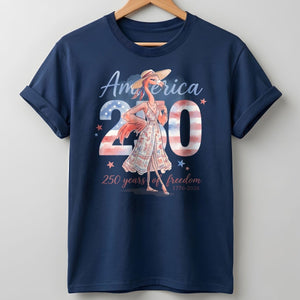 America 250 Years of American Spirit Flamingo July 4th Shirt - FlamingoAholic