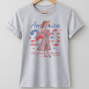 America 250 Years of American Spirit Flamingo July 4th Shirt - FlamingoAholic