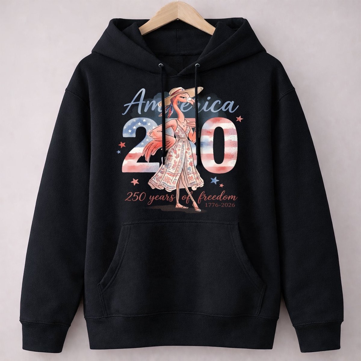 America 250 Years of American Spirit Flamingo July 4th Shirt - FlamingoAholic