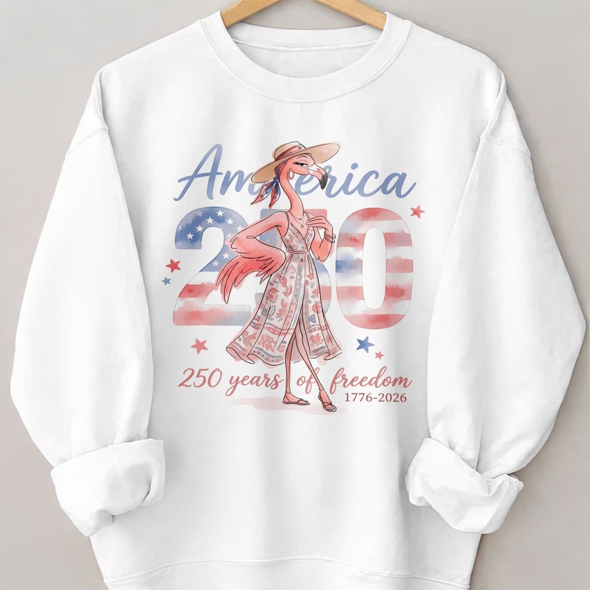 America 250 Years of American Spirit Flamingo July 4th Shirt - FlamingoAholic