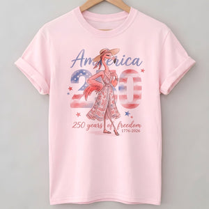 America 250 Years of American Spirit Flamingo July 4th Shirt - FlamingoAholic