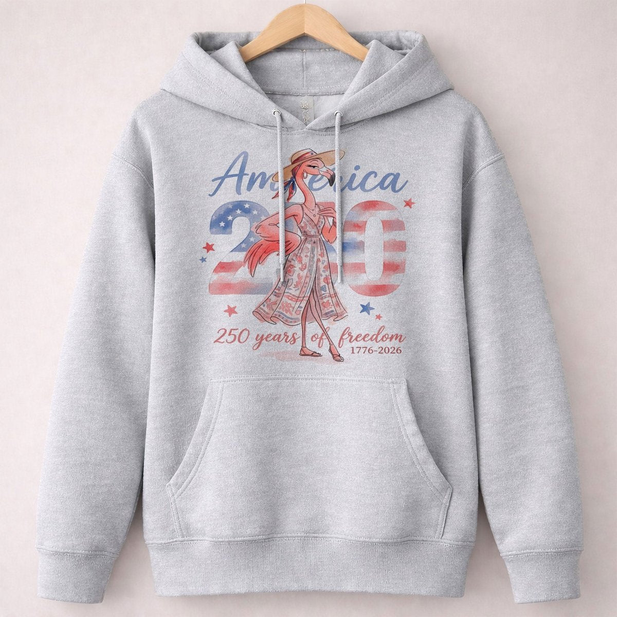 America 250 Years of American Spirit Flamingo July 4th Shirt - FlamingoAholic