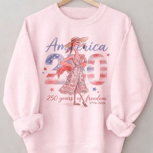 America 250 Years of American Spirit Flamingo July 4th Shirt - FlamingoAholic