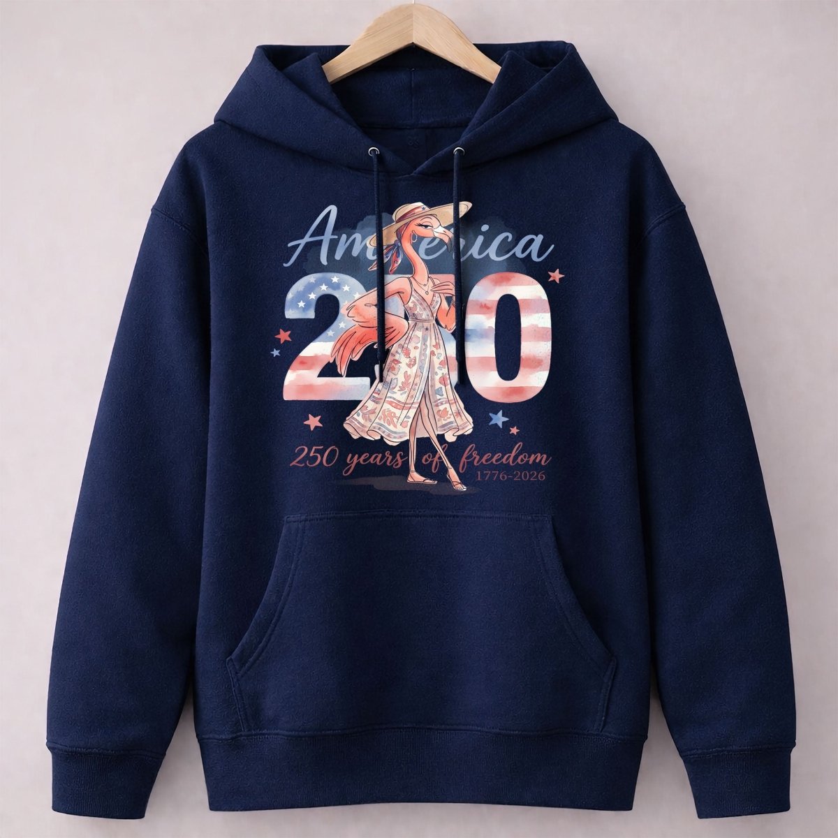 America 250 Years of American Spirit Flamingo July 4th Shirt - FlamingoAholic