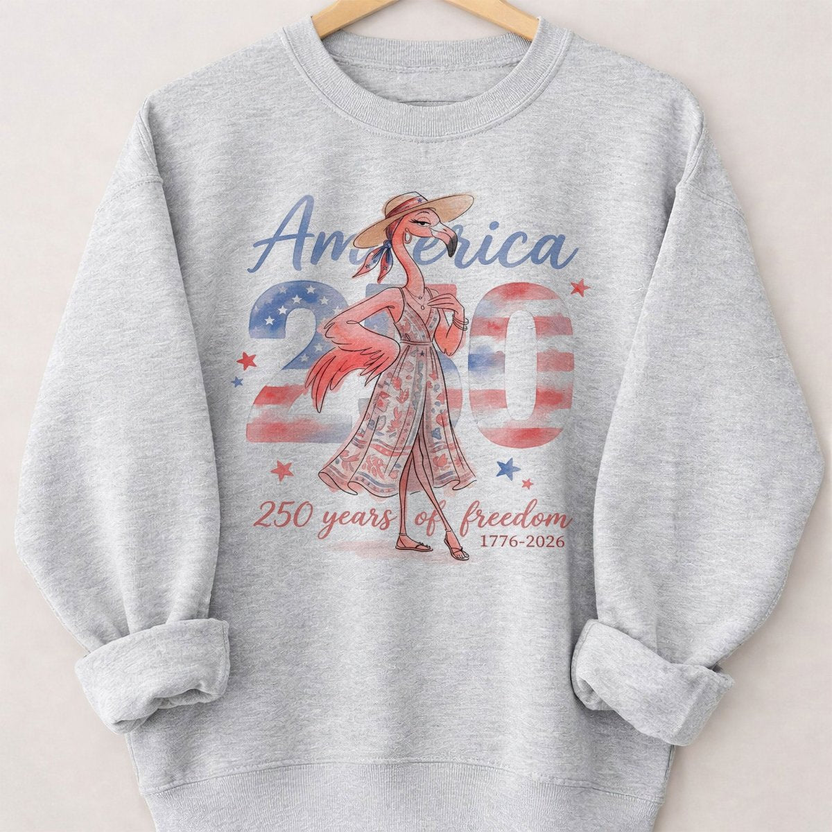 America 250 Years of American Spirit Flamingo July 4th Shirt - FlamingoAholic