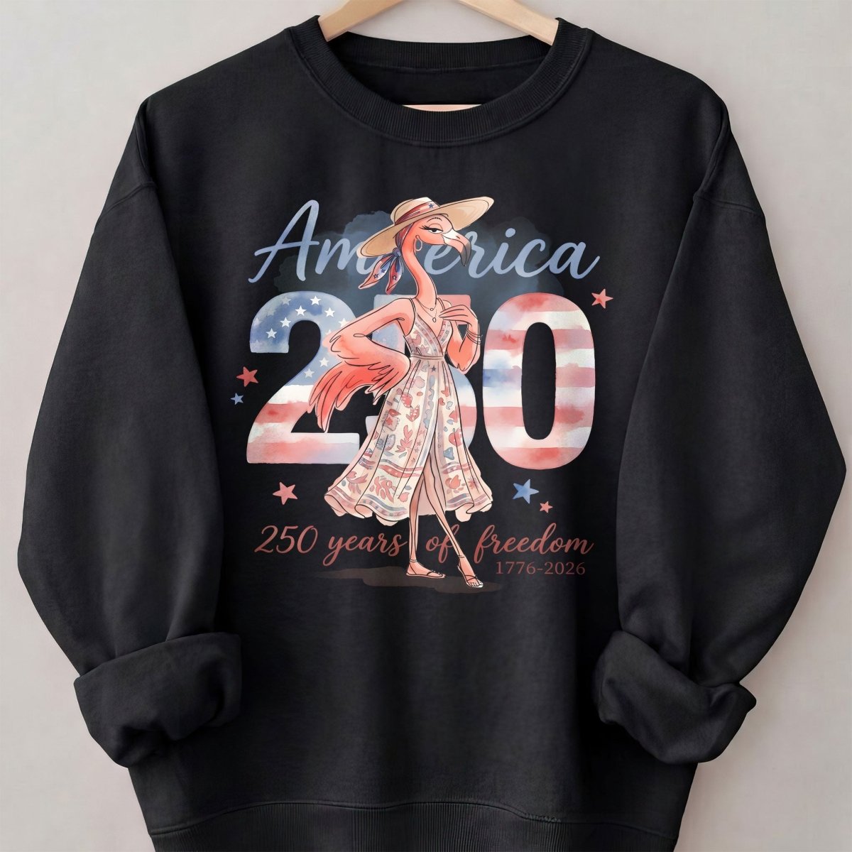 America 250 Years of American Spirit Flamingo July 4th Shirt - FlamingoAholic