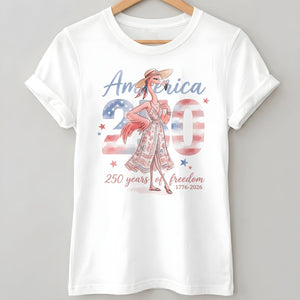 America 250 Years of American Spirit Flamingo July 4th Shirt - FlamingoAholic