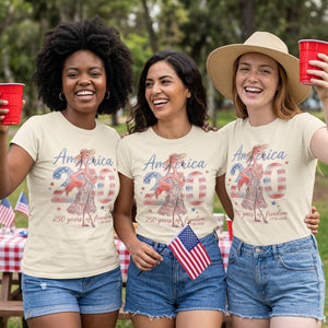 America 250 Years of American Spirit Flamingo July 4th Shirt - FlamingoAholic