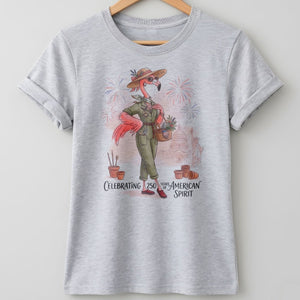 America 250 Years of American Spirit Gardening Flamingo Shirt - FlamingoAholic