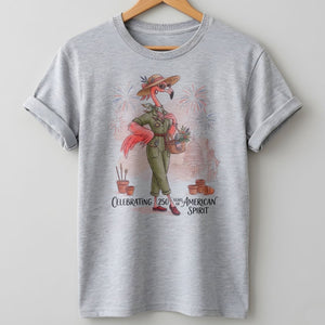America 250 Years of American Spirit Gardening Flamingo Shirt - FlamingoAholic