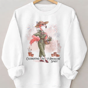 America 250 Years of American Spirit Gardening Flamingo Shirt - FlamingoAholic