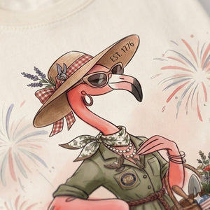 America 250 Years of American Spirit Gardening Flamingo Shirt - FlamingoAholic