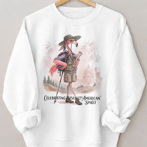 America 250 Years of American Spirit Hiking Flamingo Shirt - FlamingoAholic