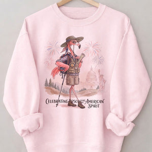America 250 Years of American Spirit Hiking Flamingo Shirt - FlamingoAholic