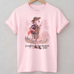 America 250 Years of American Spirit Hiking Flamingo Shirt - FlamingoAholic