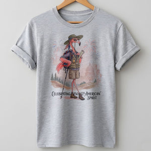 America 250 Years of American Spirit Hiking Flamingo Shirt - FlamingoAholic