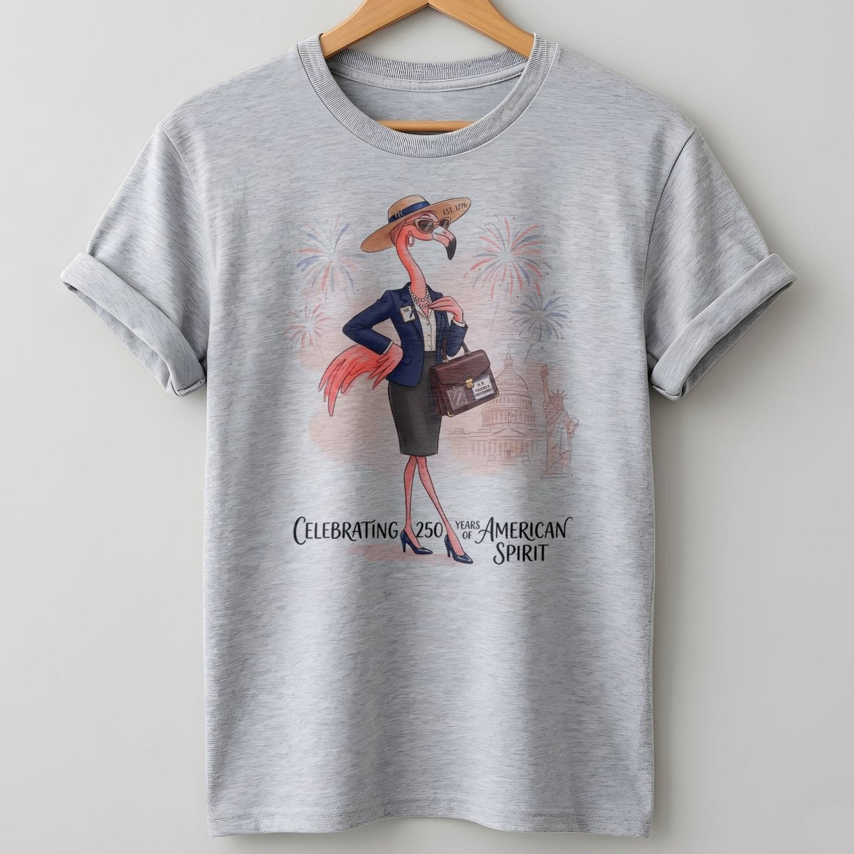 America 250 Years of American Spirit HR Manager Flamingo Shirt - FlamingoAholic
