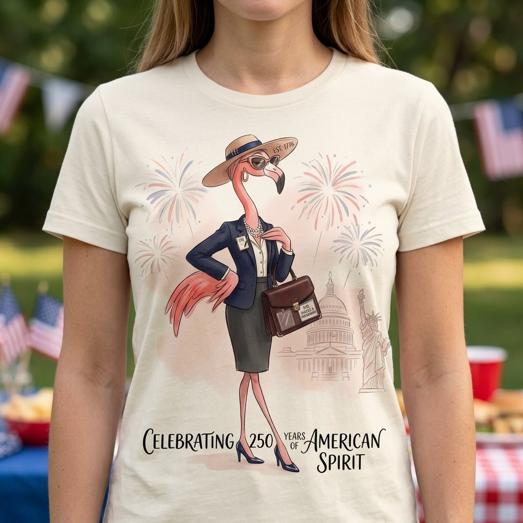 America 250 Years of American Spirit HR Manager Flamingo Shirt - FlamingoAholic