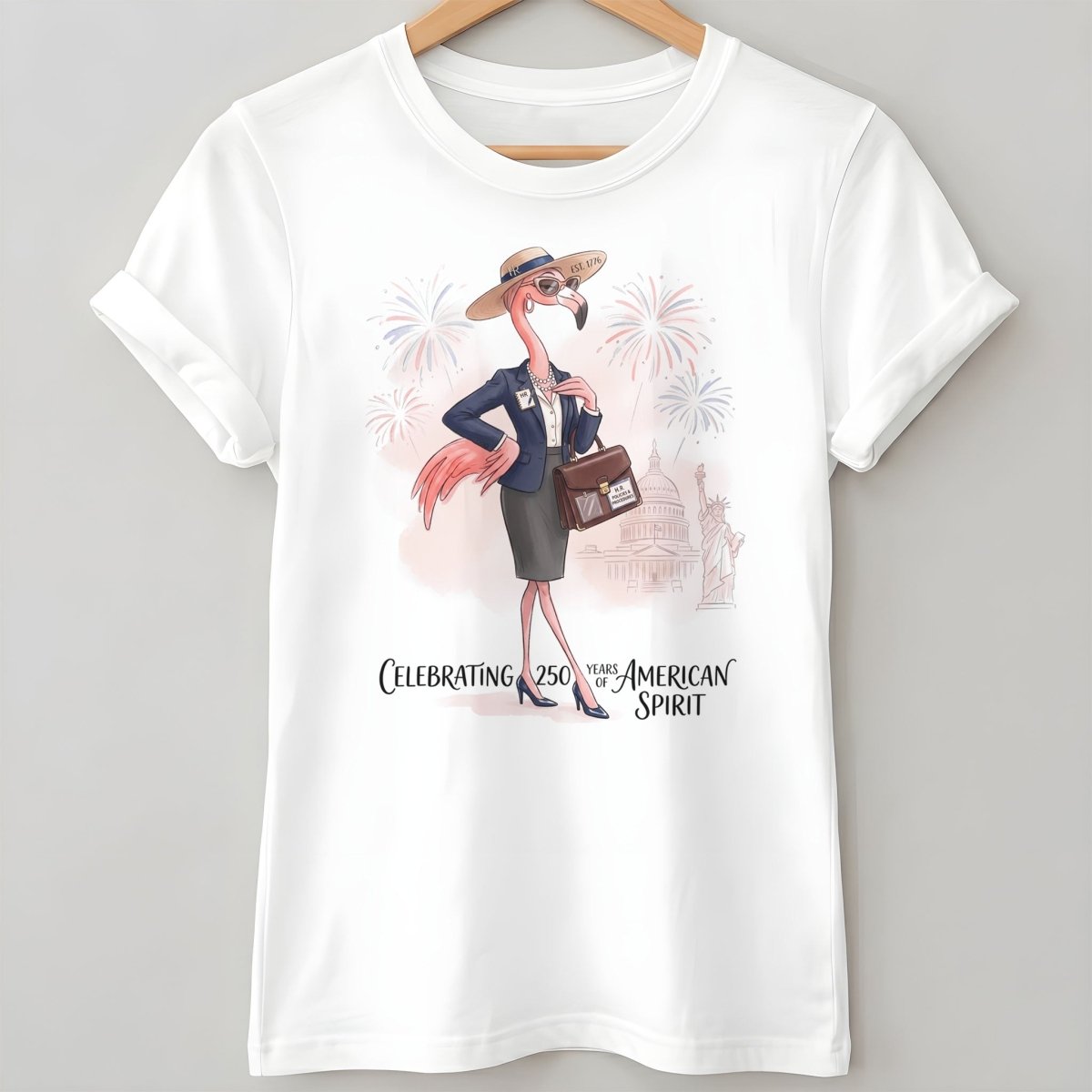 America 250 Years of American Spirit HR Manager Flamingo Shirt - FlamingoAholic