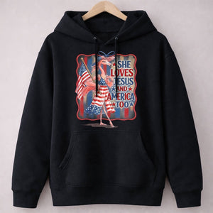 America 250 Years of American Spirit Jesus Faith Flamingo Shirt - FlamingoAholic