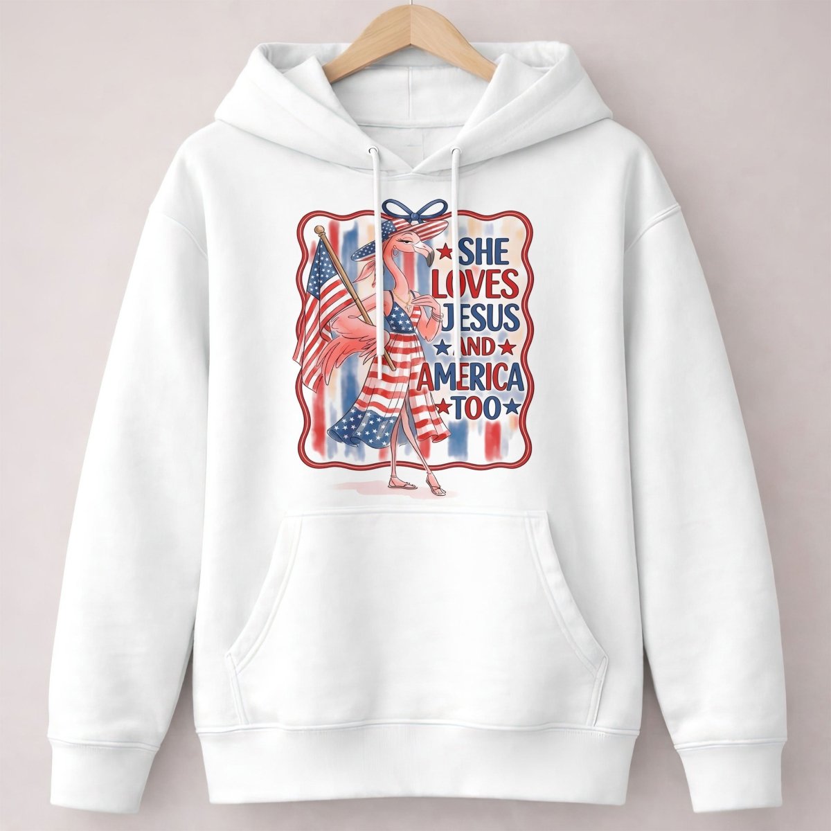 America 250 Years of American Spirit Jesus Faith Flamingo Shirt - FlamingoAholic