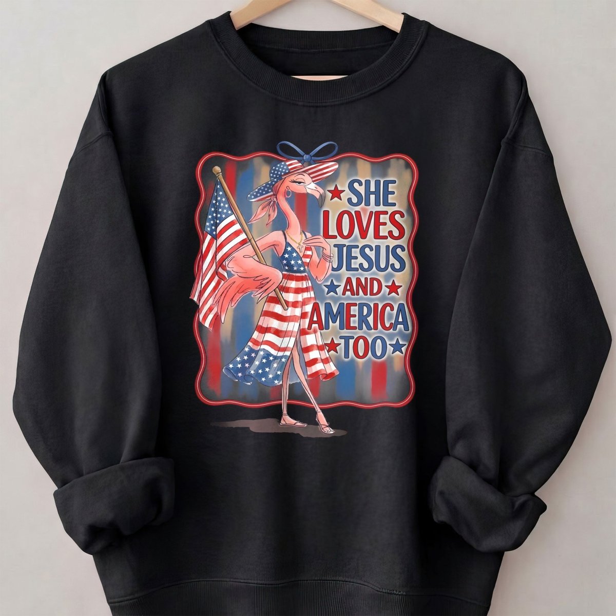 America 250 Years of American Spirit Jesus Faith Flamingo Shirt - FlamingoAholic