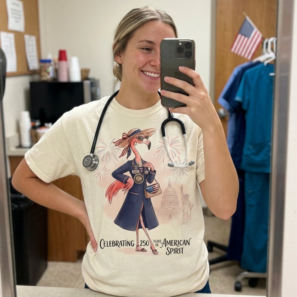 America 250 Years of American Spirit Medical Assistant Shirt - FlamingoAholic