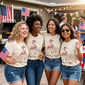 America 250 Years of American Spirit Nurse Flamingo Shirt - FlamingoAholic