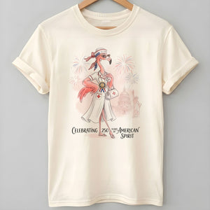 America 250 Years of American Spirit Nurse Flamingo Shirt - FlamingoAholic