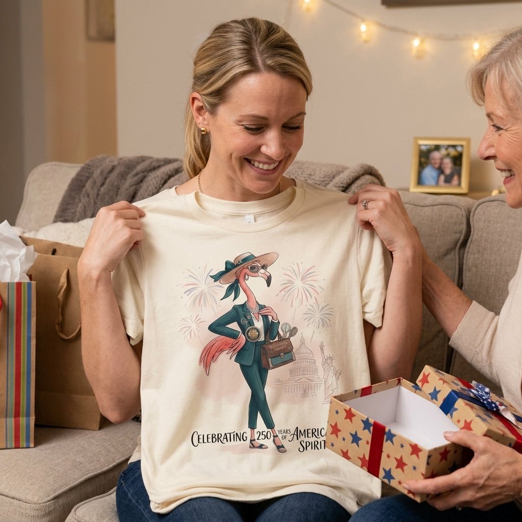 America 250 Years of American Spirit Occupational Therapist Flamingo Shirt - FlamingoAholic