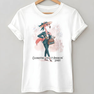 America 250 Years of American Spirit Occupational Therapist Flamingo Shirt - FlamingoAholic